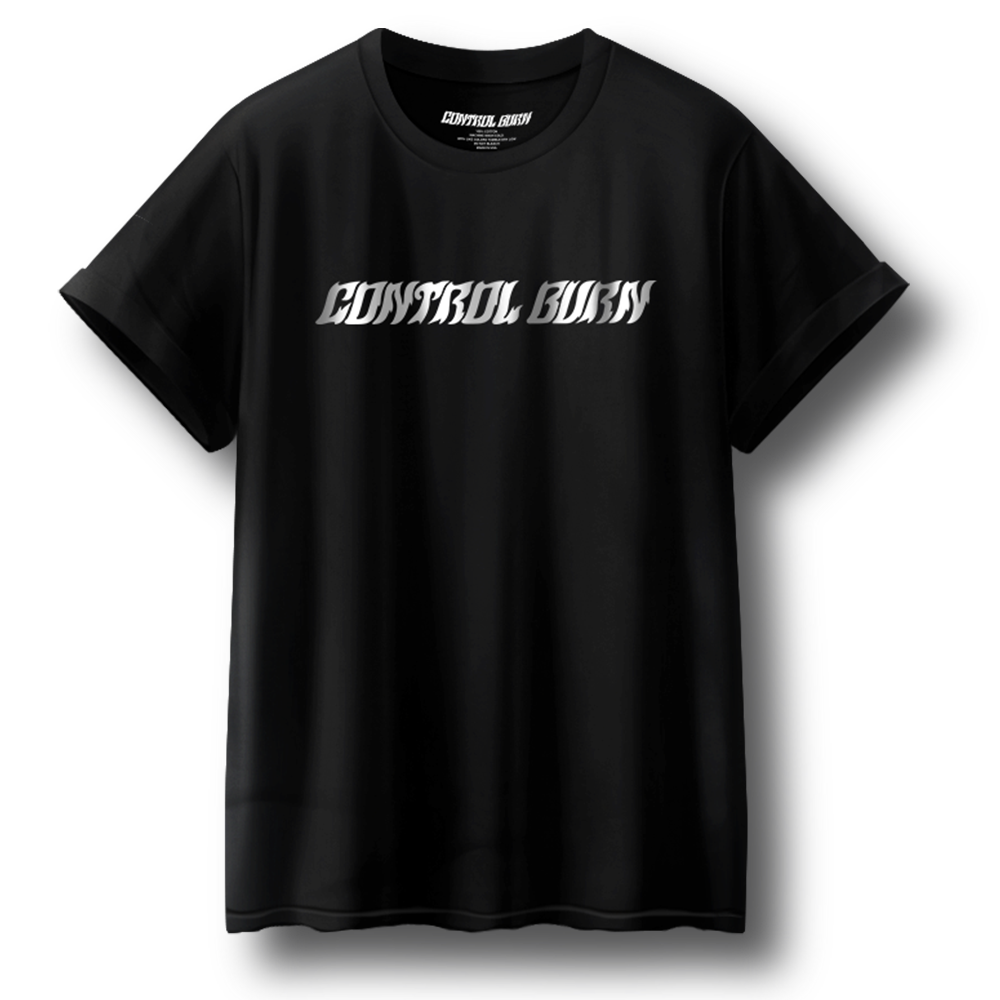 Control Burn Heavyweight Tee Black