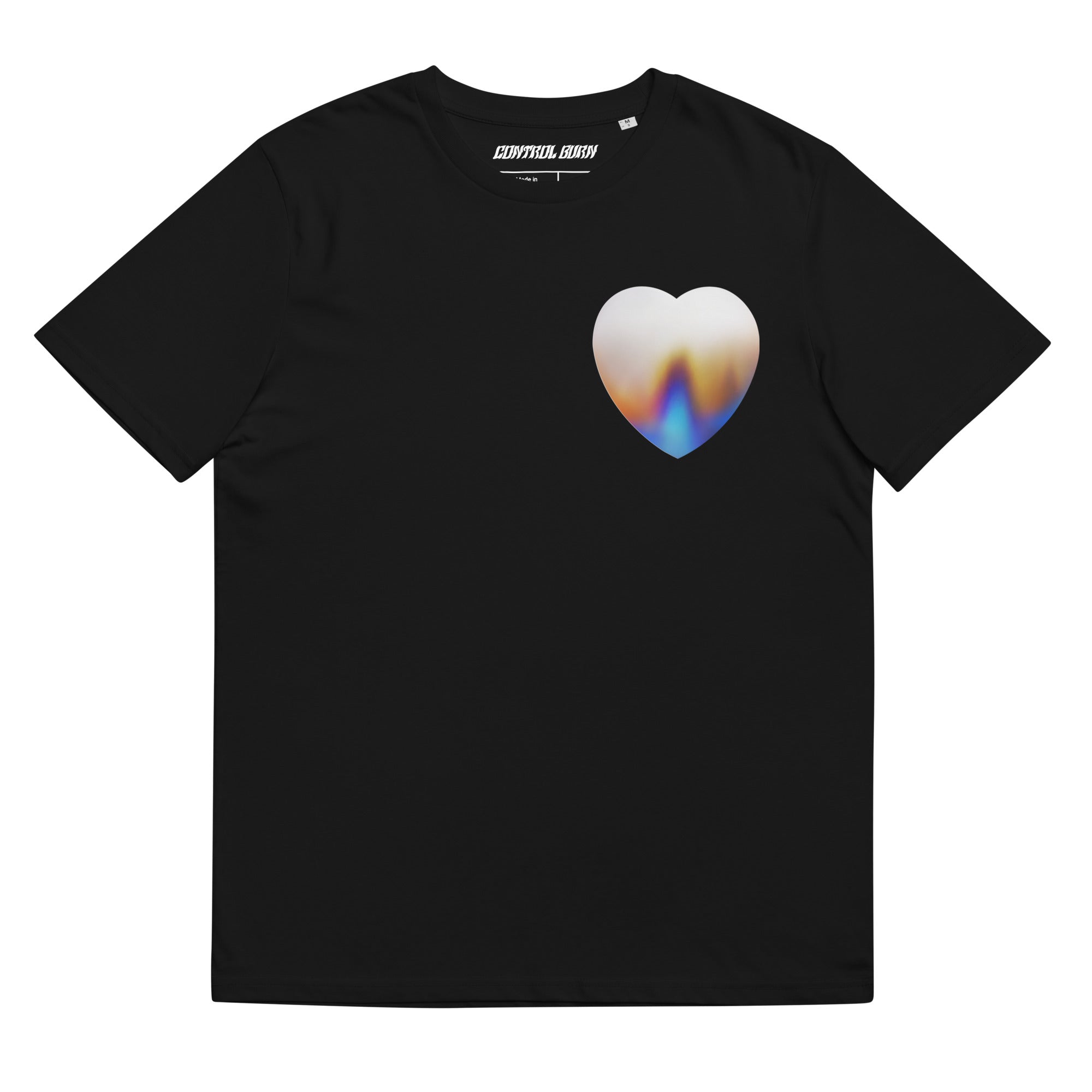 Control Burn Flame Shield Heart Tee