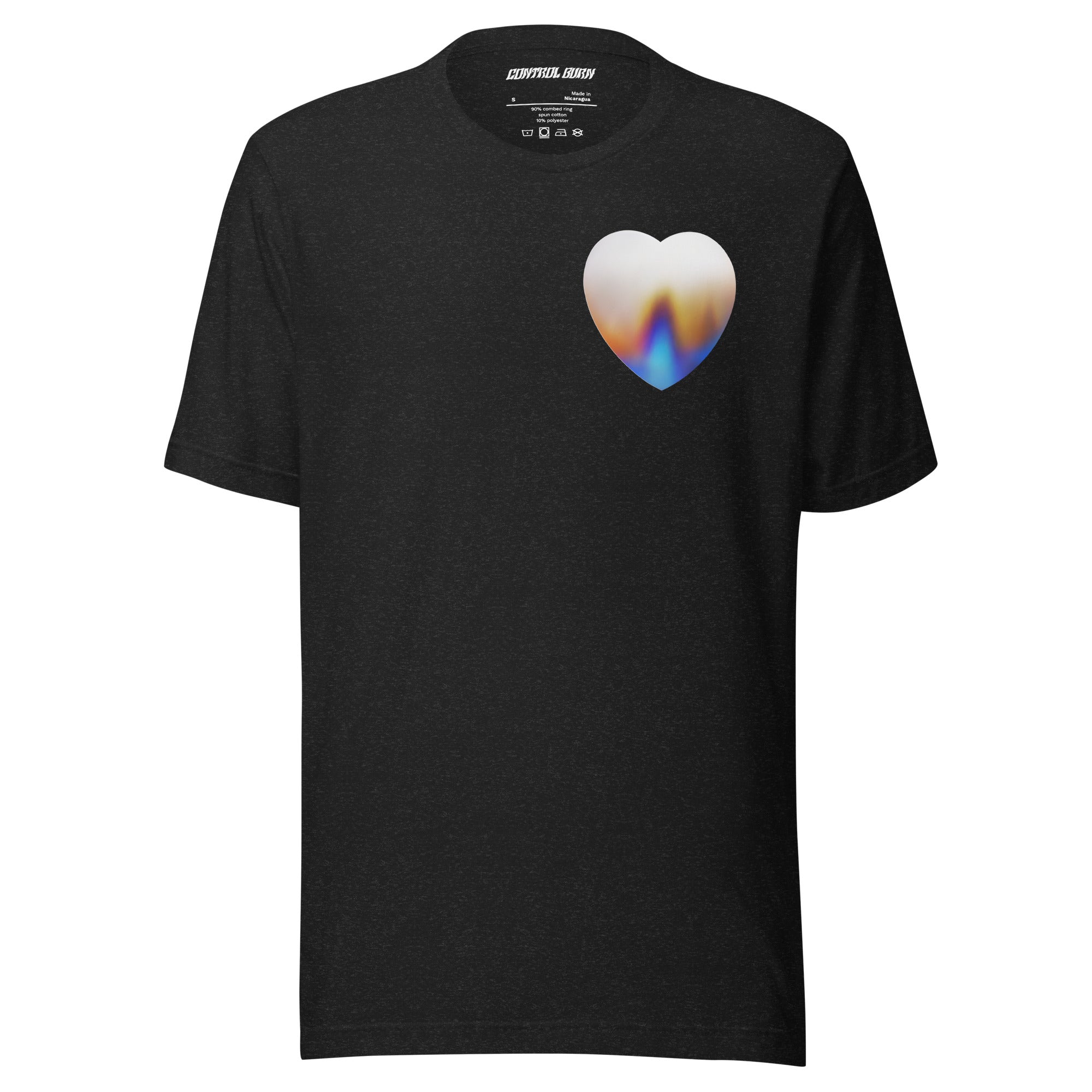 Control Burn Flame Shield Heart Tee