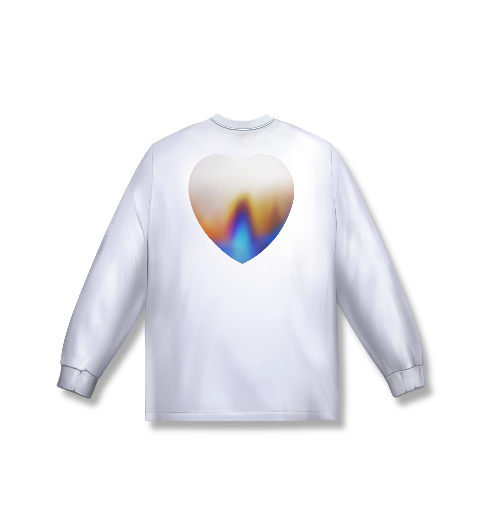 Control Burn Flame Heart Longsleeve Tee