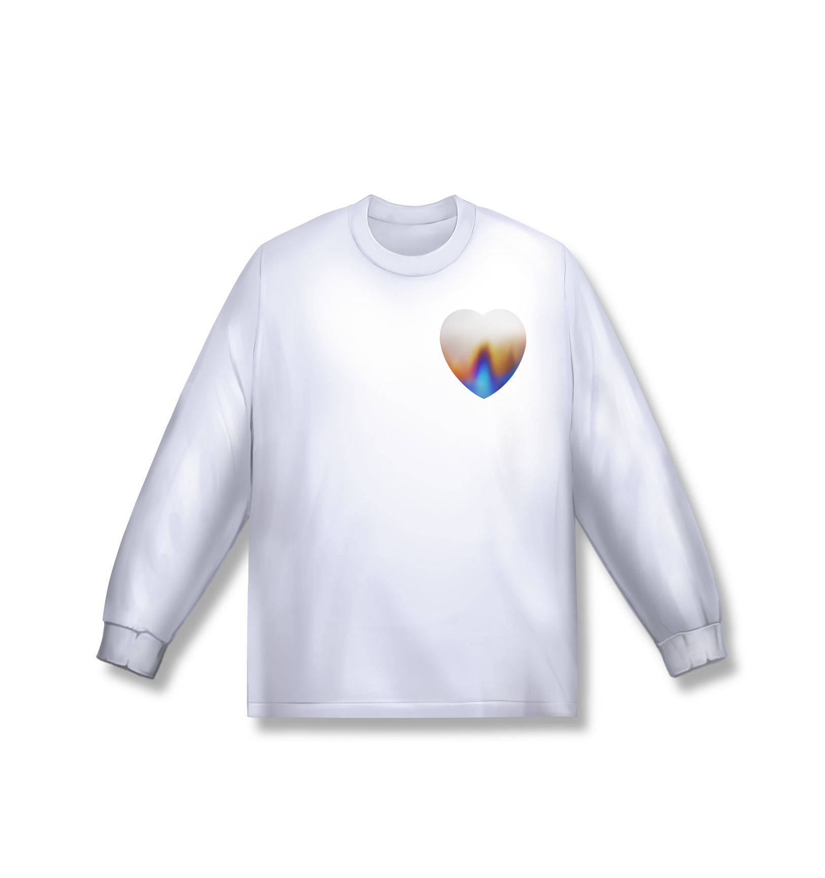 Control Burn Flame Heart Longsleeve Tee